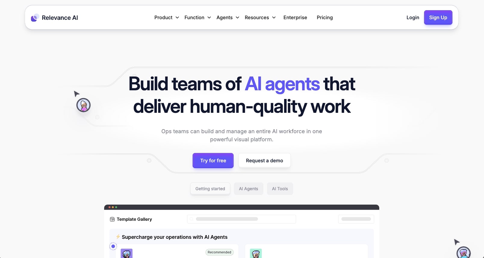 Relevance AI platform
