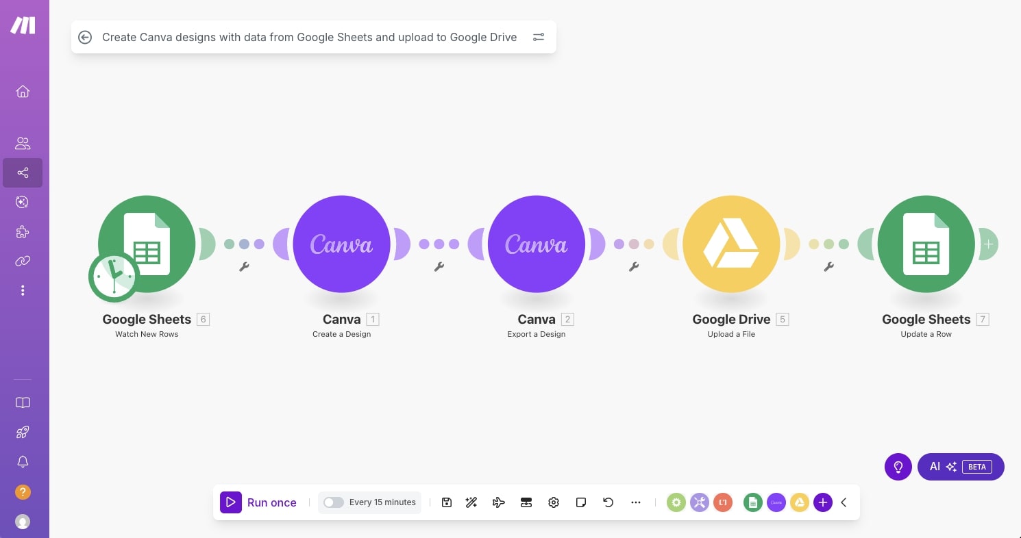 Make dashboard UI