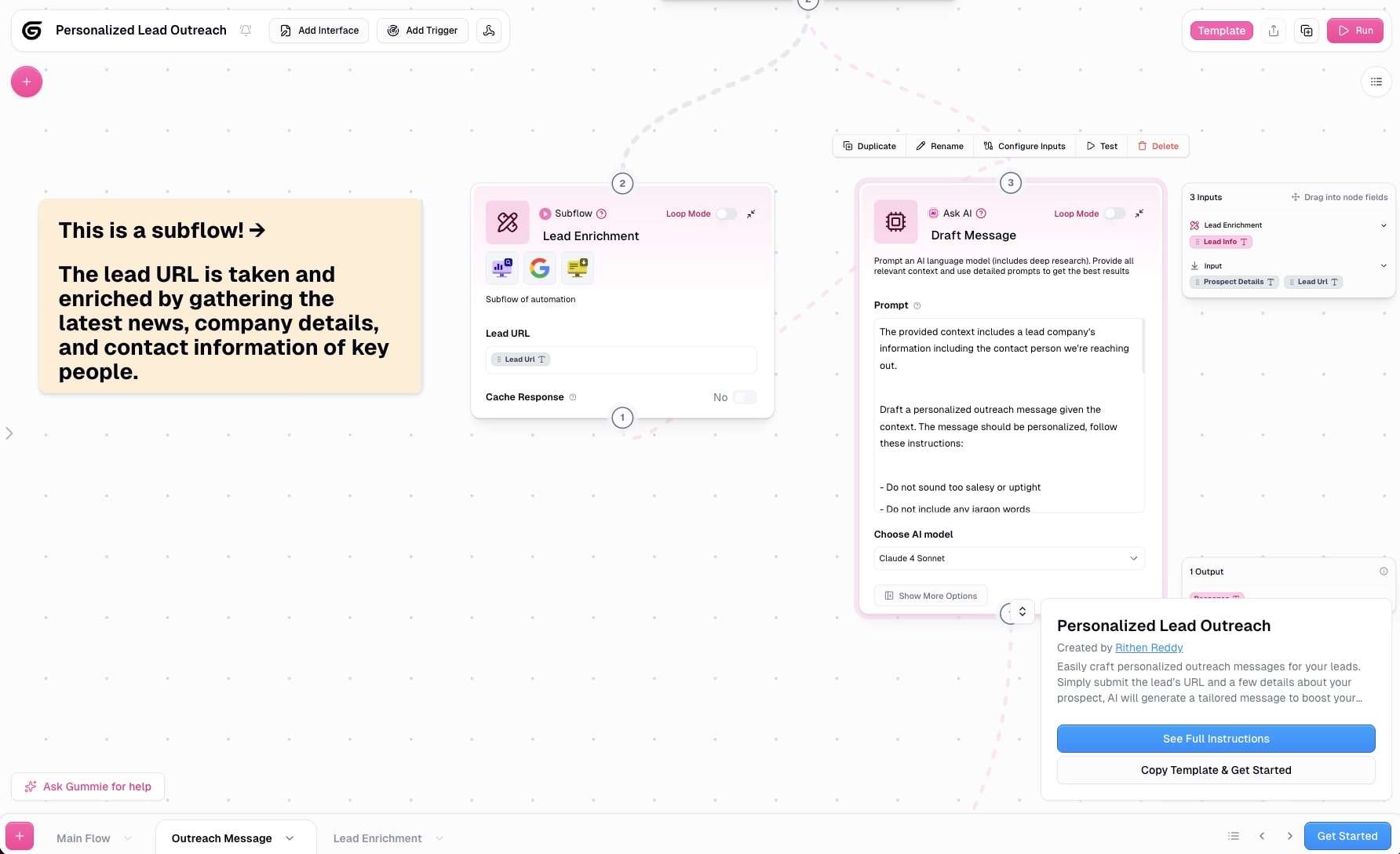 Personalized lead outreach automation