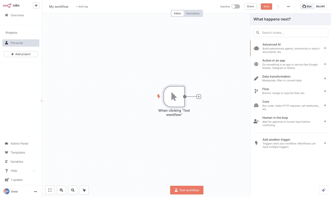 n8n workflow builder