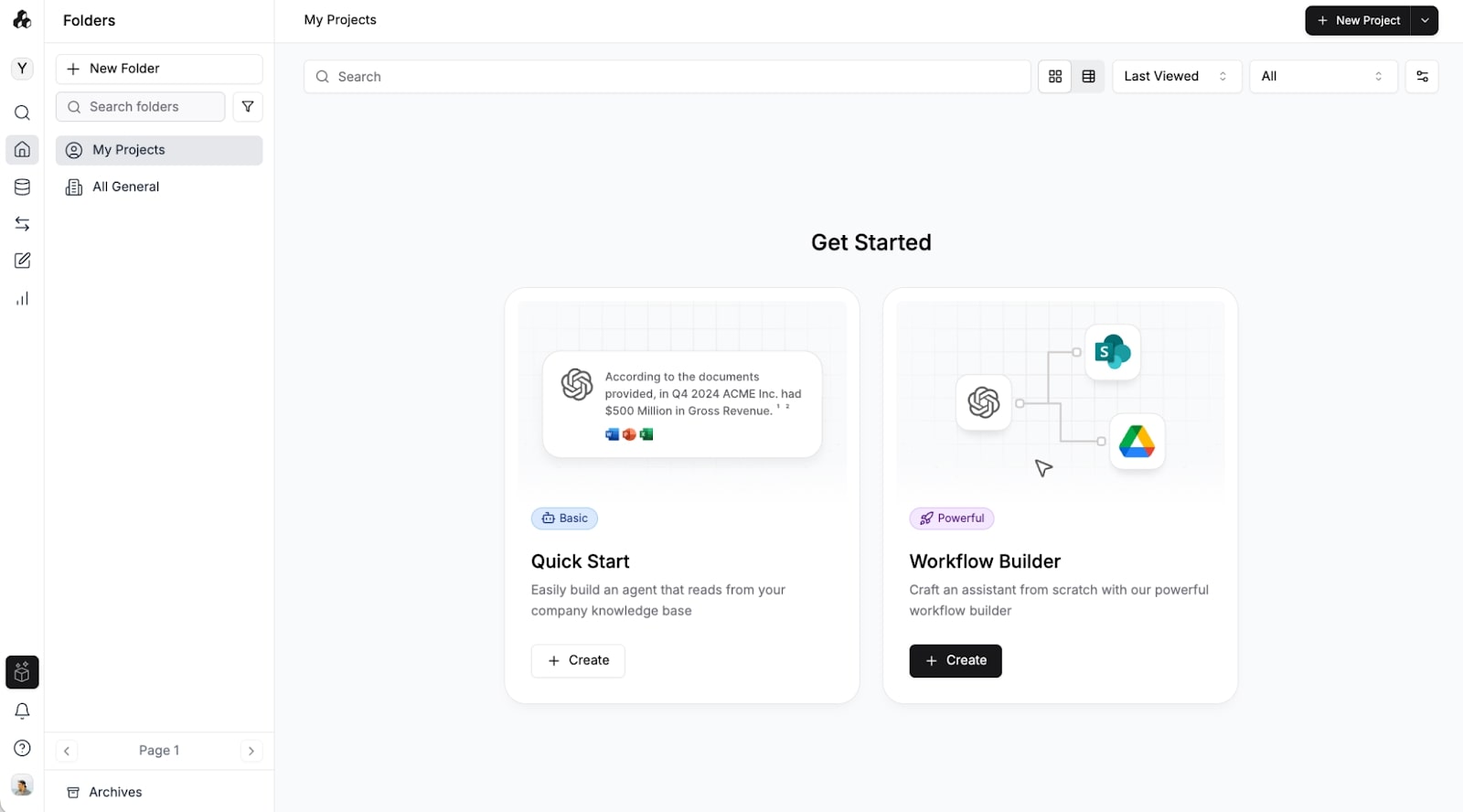 StackAI interface