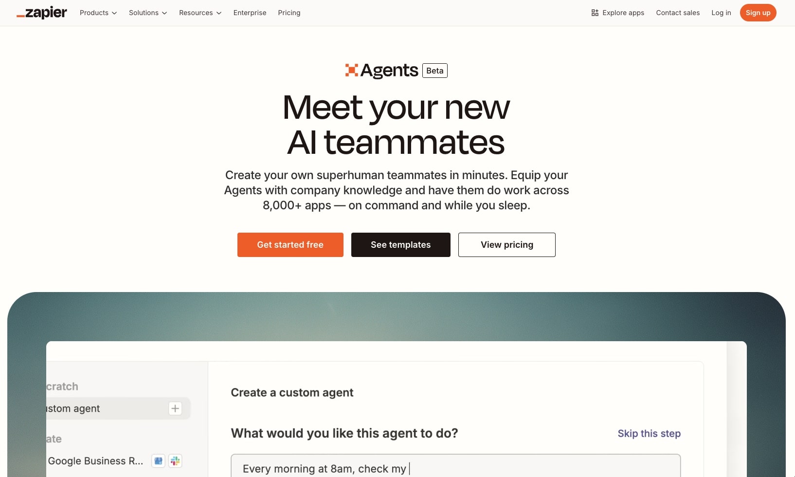 Zapier AI agents