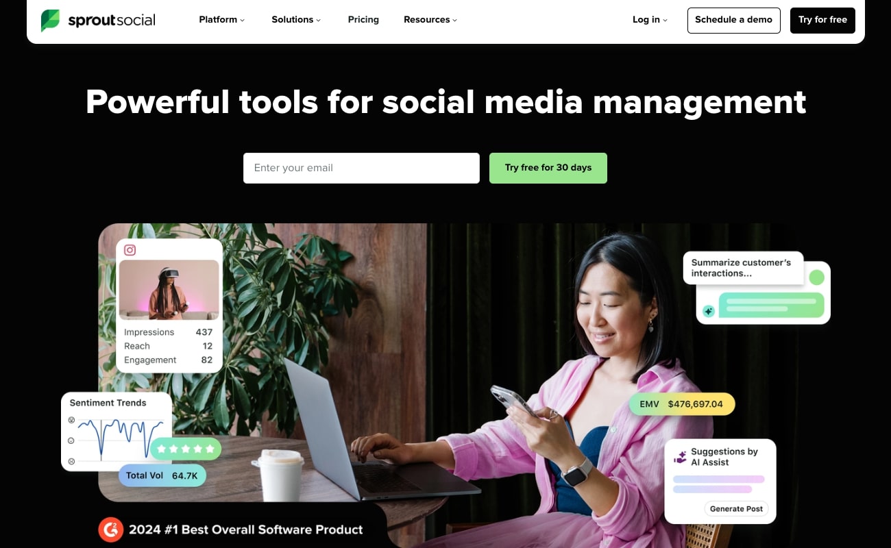 Sprout Social social media tool