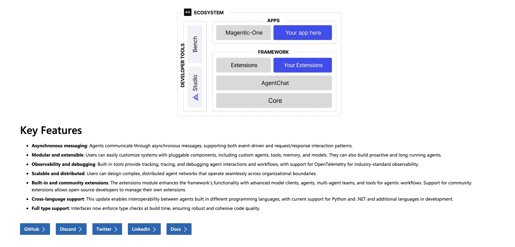AutoGen features