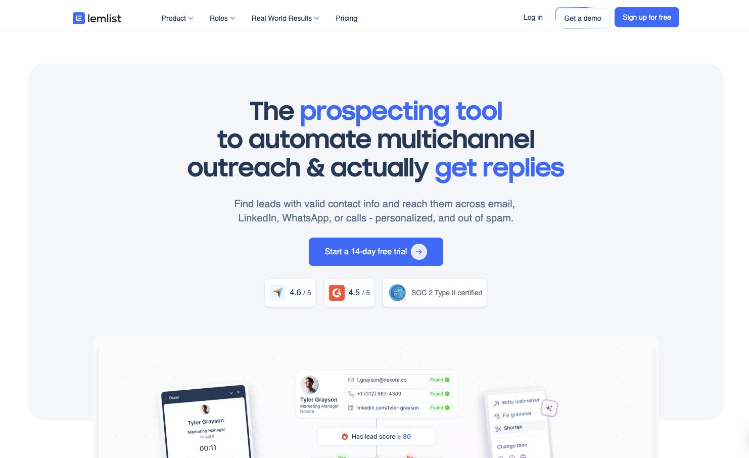 Lemlist AI lead gen tool